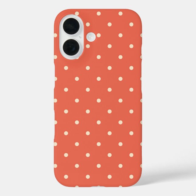 Funda iPhone 16 Burnt Orange Small White Spots (Reverso )