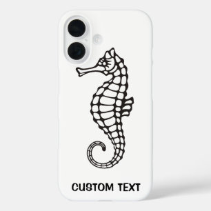 Funda iPhone 16 Caballo de mar negro