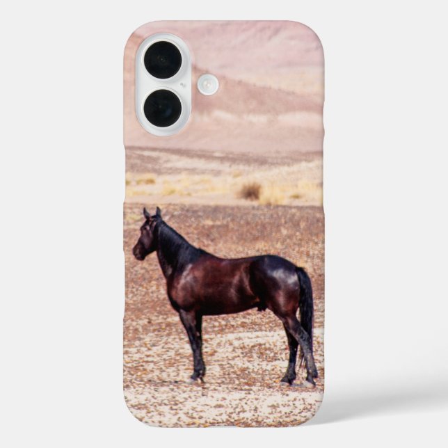Funda iPhone 16 Caballo desierto P8664 (Reverso )