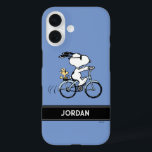Funda iPhone 16 Cacahuetes | Bicicleta Snoopy & Woodstock<br><div class="desc">Echa un vistazo a este impresionante diseño de cacahuetes con Snoopy y Woodstock.</div>