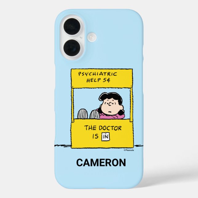 Funda iPhone 16 Cacahuetes | Lucy y el Médica están (Reverso )
