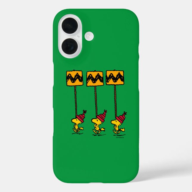 Funda iPhone 16 Cacahuetes | Marcha del Rótulo Woodstock & Friends (Reverso )
