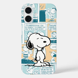 Funda iPhone 16 Cacahuetes | Patrón cómico de Snoopy