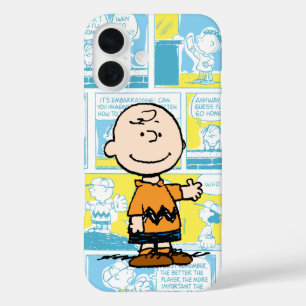 Funda iPhone 16 Cacahuetes   Patrón de cómics de Charlie Brown