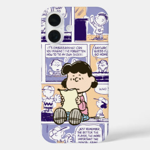 Funda iPhone 16 Cacahuetes   Patrón de Lucy Comic