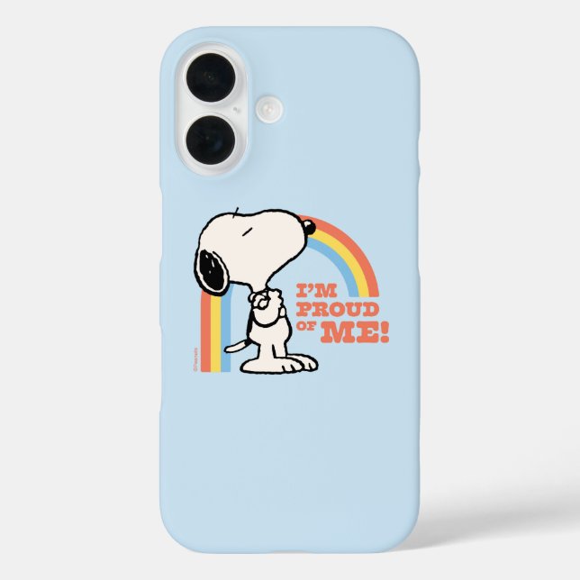 Funda iPhone 16 Cacahuetes | Snoopy Estoy orgulloso de mí (Reverso )