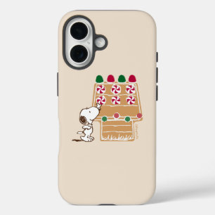 Funda iPhone 16 Cacahuetes   Snoopy Gingerbread House