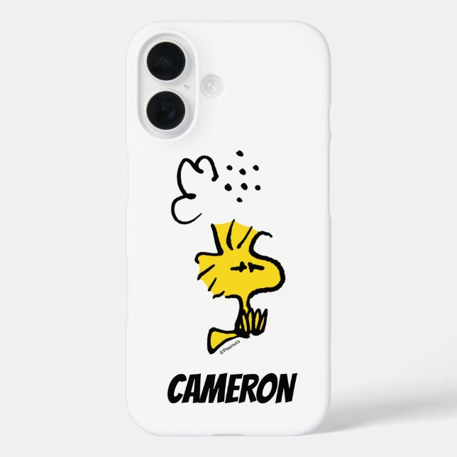 Funda iPhone 16 Cacahuetes | Woodstock aturdido (Reverso )
