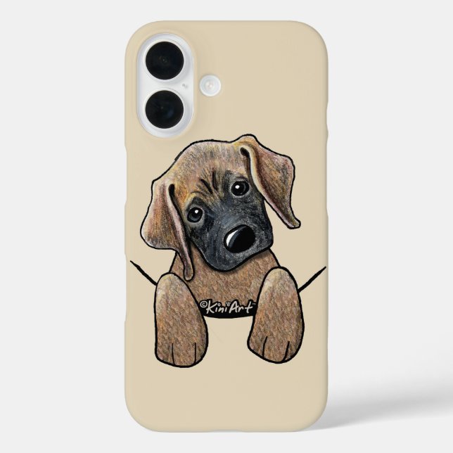 Funda iPhone 16 Cachorro Mastín Adorable (Reverso )