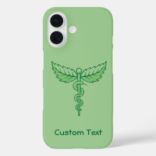 Funda iPhone 16 Caduceus con hojas para iPhone Funda-Mate