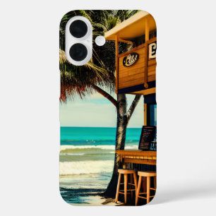Funda iPhone 16 Café Bar de la playa de Bali
