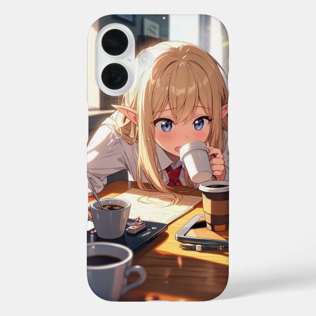 Funda iPhone 16 Café Mishap Elf (Reverso )