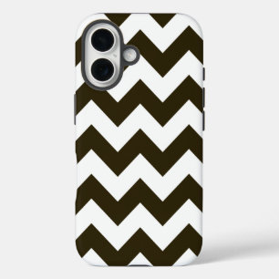Funda iPhone 16 Café Mocha Neutral Chevrons