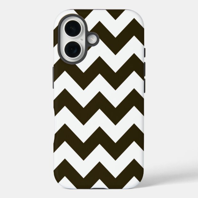 Funda iPhone 16 Café Mocha Neutral Chevrons (Reverso )
