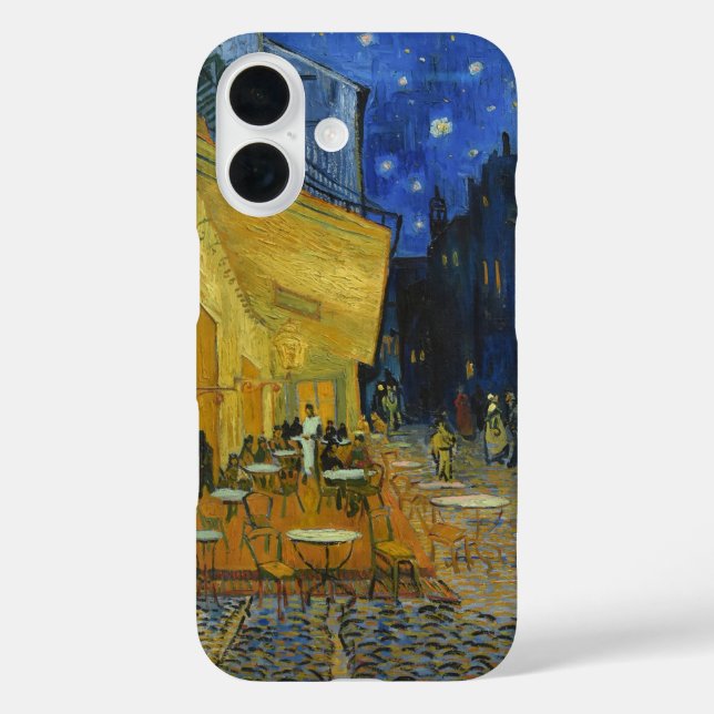 Funda iPhone 16 Cafe Terrace de noche | Vincent van Gogh (Reverso )