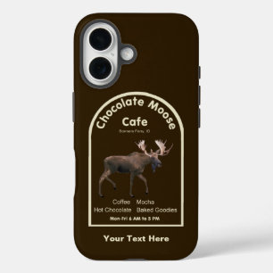 Funda iPhone 16 Cafetería de chocolate Moose