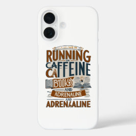 Funda iPhone 16 Caffeine Books Adrenaline