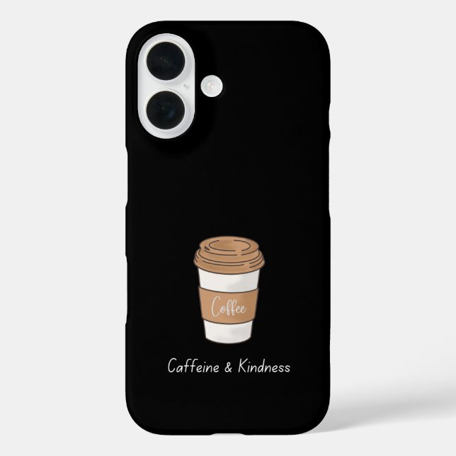 Funda iPhone 16 Caffeine y amabilidad (Reverso )