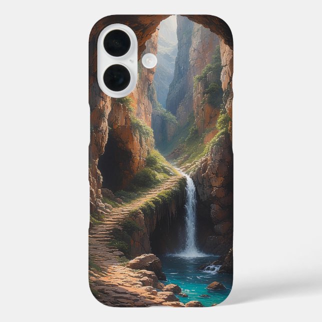 Funda iPhone 16 Caídas de Canyon Ascent (Reverso )