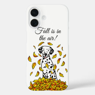 Funda iPhone 16 Caídas Sale de Dalmatian (negro 1) Perro Jugando C