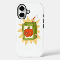 ¡Caja de jugo de manzana enojada! ¡Dibujo animado