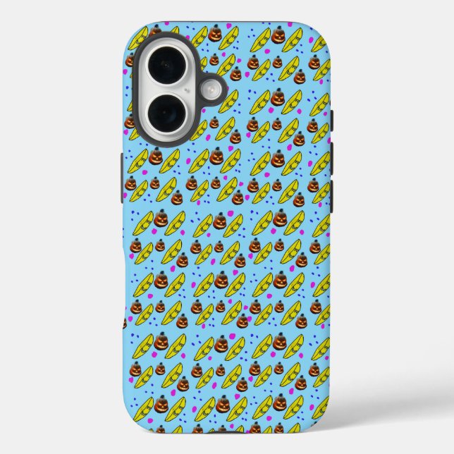 Funda iPhone 16 Calabaza y Plátano (Reverso )