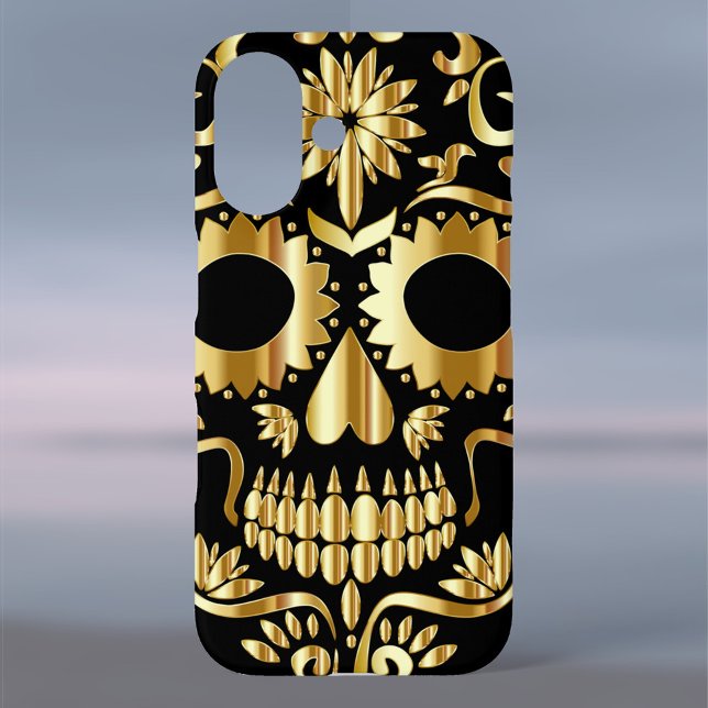 Funda iPhone 16 Calavera de azúcar Día Mexicano del Arte Cultural  (Subido por el creador)