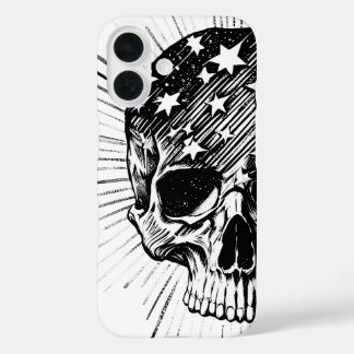 Funda iPhone 16 Calavera & Estrellas II