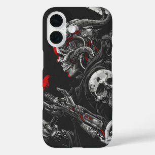 Funda iPhone 16 Calavera gótica