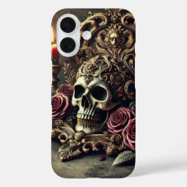 Funda iPhone 16 Calavera gótica