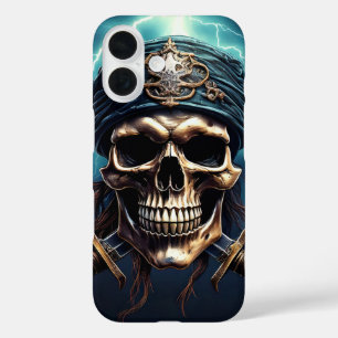 Funda iPhone 16 Calavera pirata con estuche para iPhone Swords / i