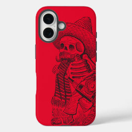 Funda iPhone 16 Calavera Red