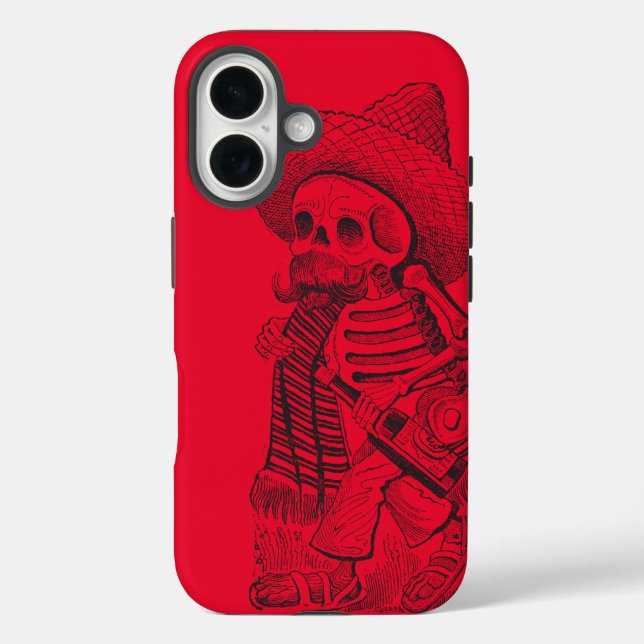 Funda iPhone 16 Calavera Red (Reverso )