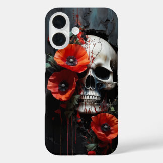 Funda iPhone 16 Calavera y cachorros