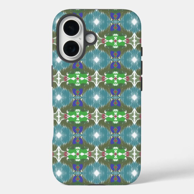 Funda iPhone 16 Calidoscopio Marea Esmeralda (Reverso )