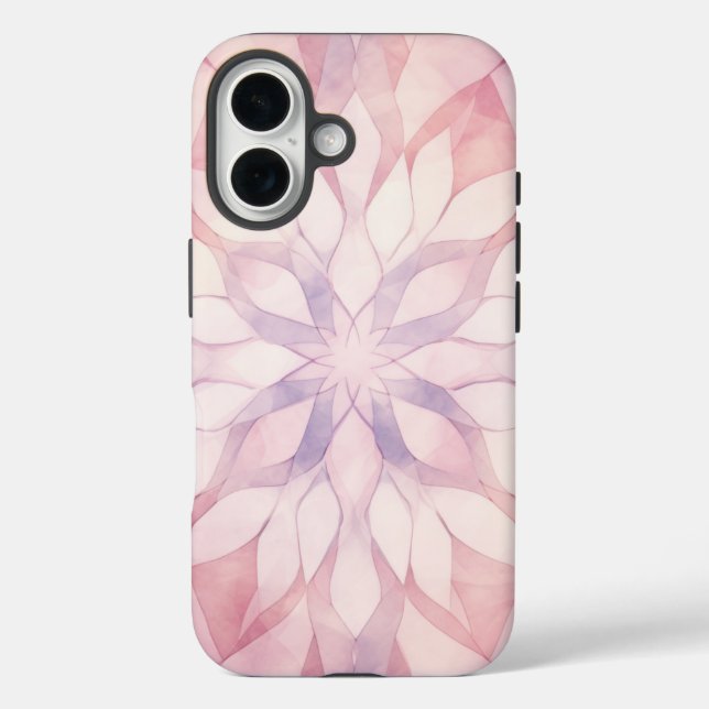 Funda iPhone 16 Calidoscopio Rosa (Reverso )