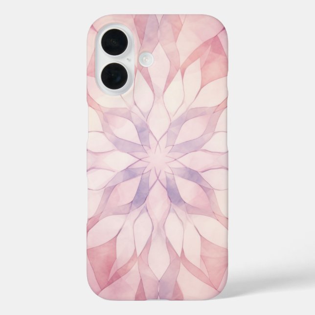 Funda iPhone 16 Calidoscopio Rosa (Reverso )