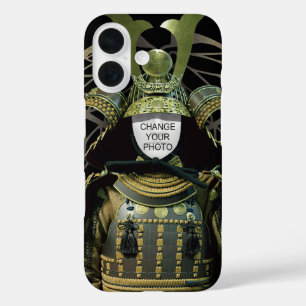 Funda iPhone 16 Cambiar tu foto, Samurai Helmet