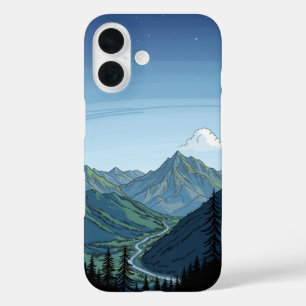 Funda iPhone 16 Camino pacífico: Un doodle inspirado en la natural