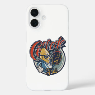 Funda iPhone 16 Camiseta gráfica retro divertida de plátano de fra