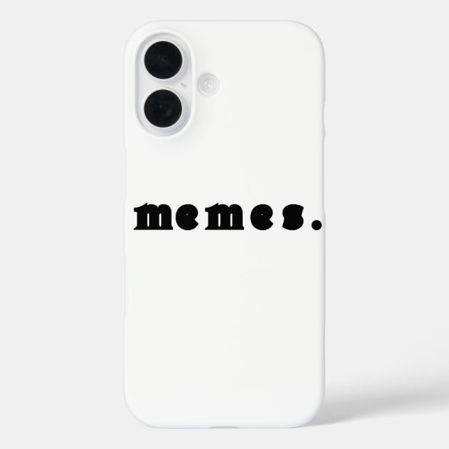 Funda iPhone 16 Camiseta memes - Divertida cultura de Internet (Reverso )