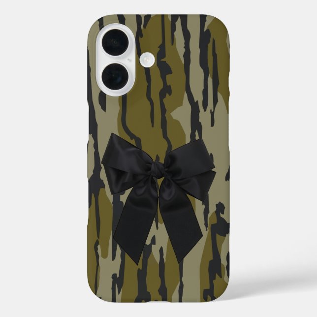 Funda iPhone 16 Camo de Bottomland Cinta de vaca linda para mujere (Reverso )