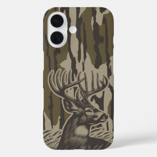 Funda iPhone 16 Camo de caza de ciervos Whitetail