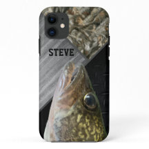 Camo de pesca de Walleye desordenado nombre Guay m