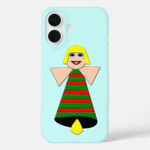 Funda iPhone 16 Campana de Ángel de Navidad