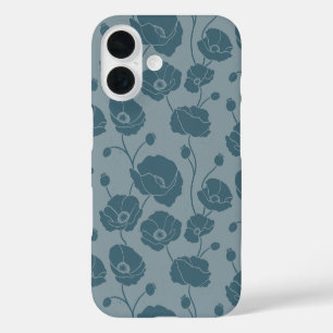 Funda iPhone 16 Campo de los blues de Poppies