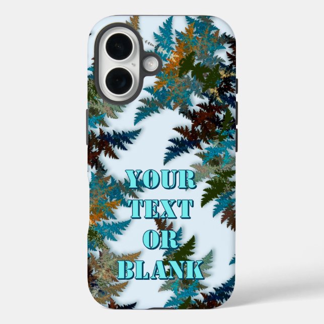 Funda iPhone 16 Camuflaje Ártico Fractal (Reverso )