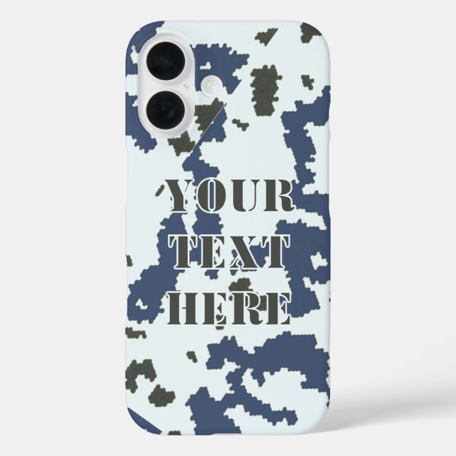 Funda iPhone 16 Camuflaje de invierno (Reverso )