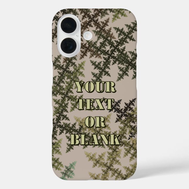 Funda iPhone 16 Camuflaje Fractal - Verano (Reverso )