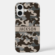 Camuflaje marrón y gris personalizado